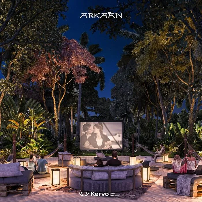 Cine al aire libre en la playa