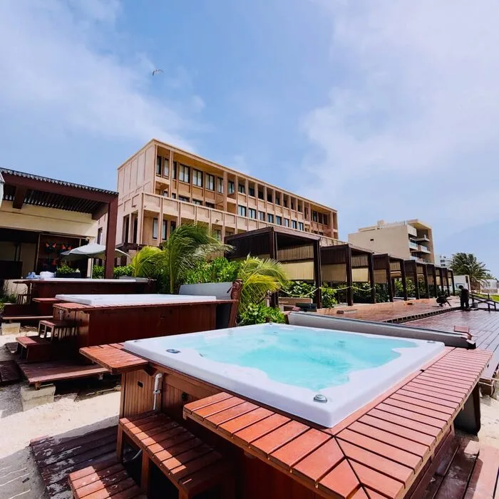 Hot tubs del club de playa Playaviva