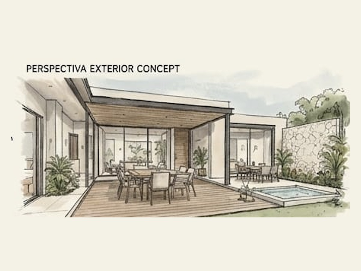 Casa Xaibé, perspectiva exterior conceptual