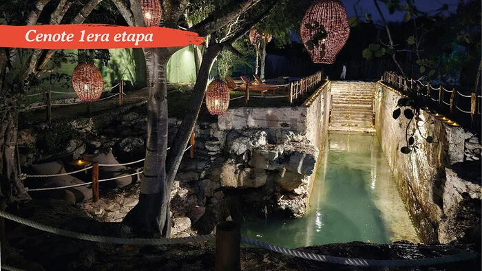 Cenote de la primera etapa de noche