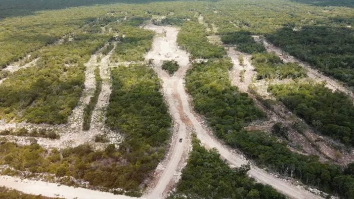 Vista aérea de lotes en Ciudad Antigua