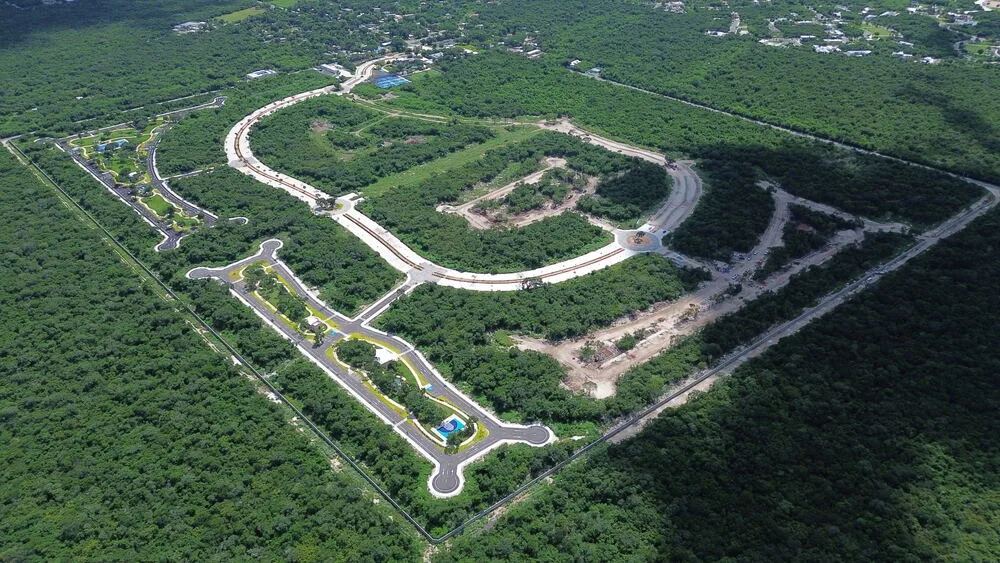 Hacienda Kikteil, vista aérea
