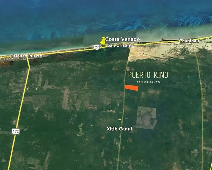 Ubicación de Puerto Kino en San Crisanto