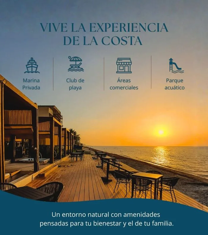 Atardecer en el deck de Puerto Telchac