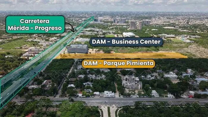 Ubicación sobre carretera Mérida-Progreso