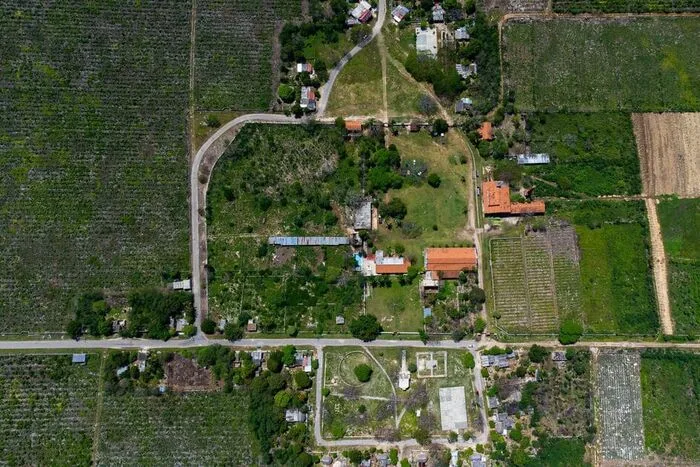 Vista aérea del casco de Hacienda San Eduardo