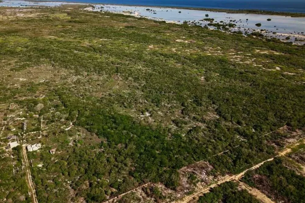 Vista aérea del terreno en Santa Clara