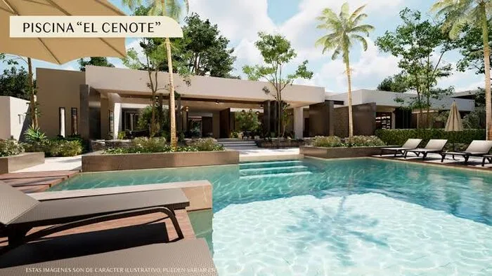 Render de piscina El Cenote